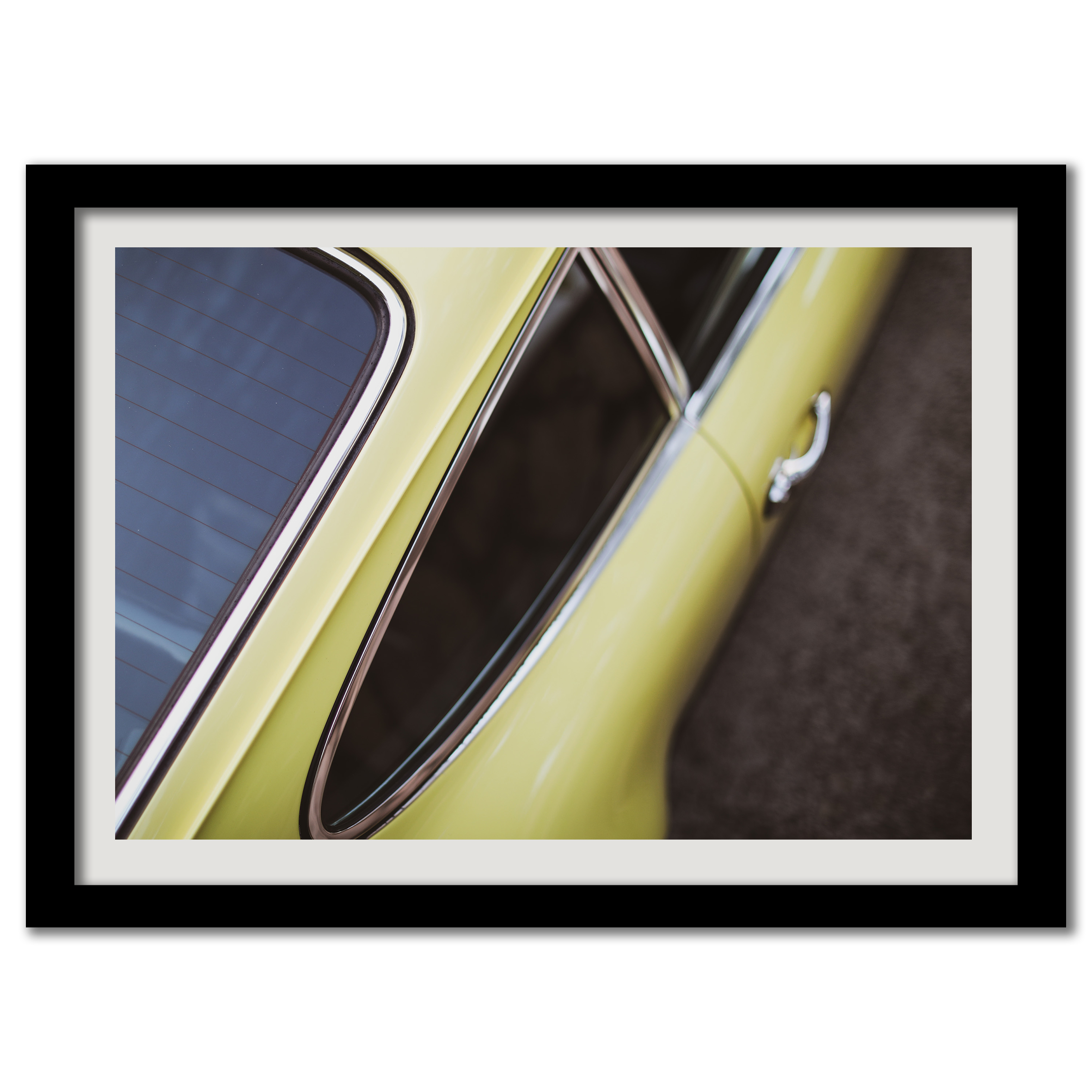 Yellow Porsche Symmetry