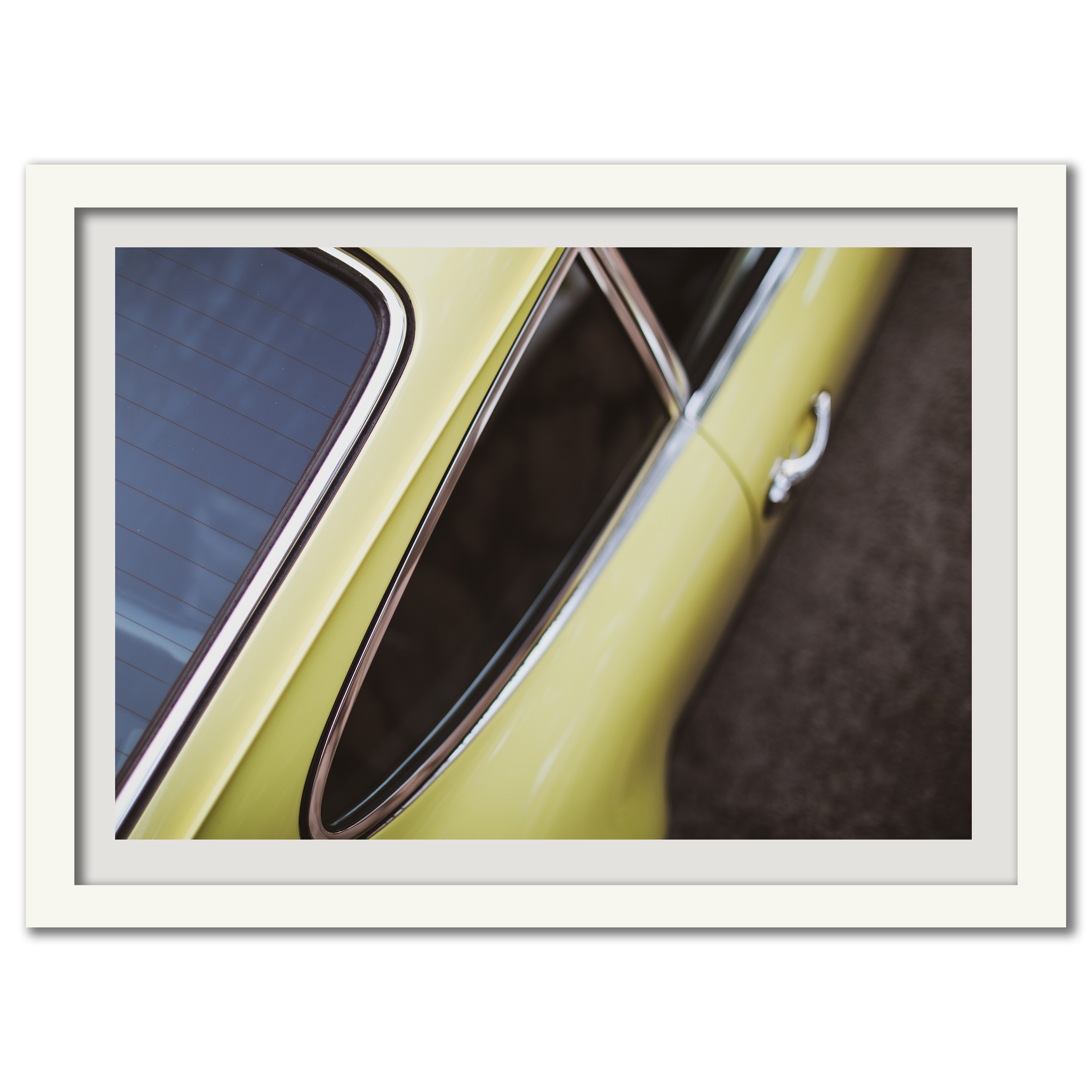 Yellow Porsche Symmetry